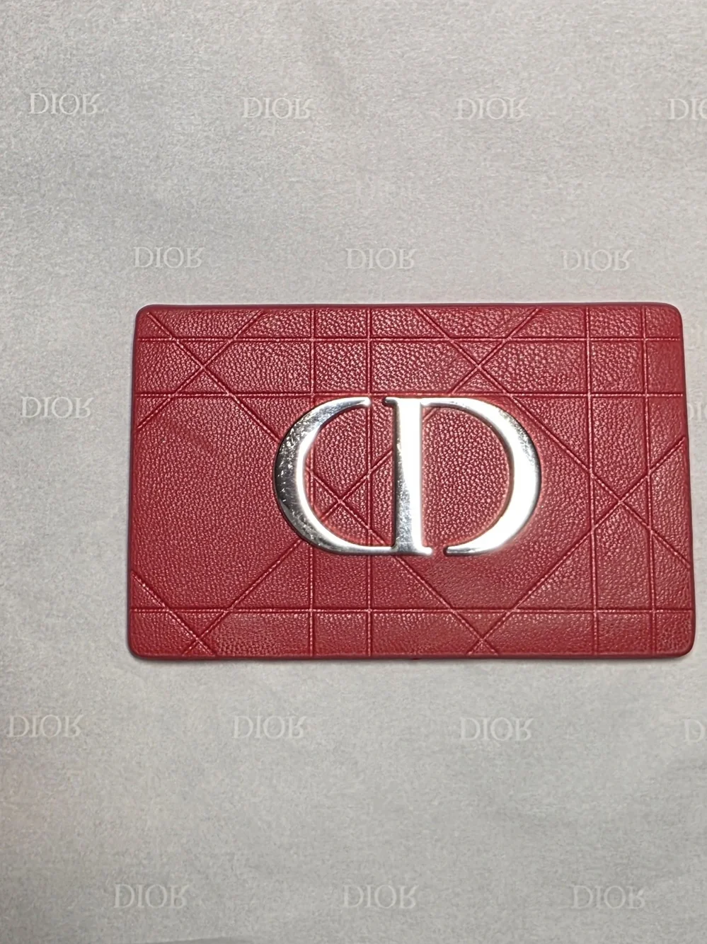 Dior Cannage Red Card Mirror